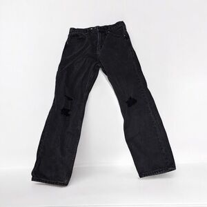 Old Navy Black Distressed Jeans Straight Fit